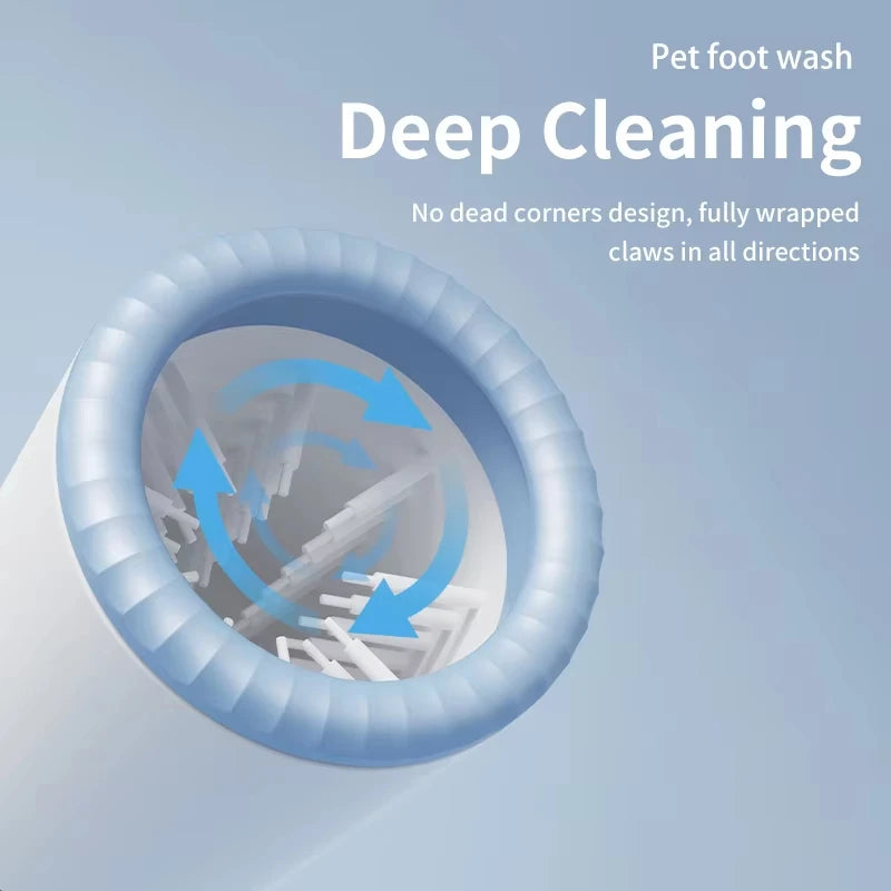 Automatic dog paw cleaner