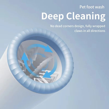 Automatic dog paw cleaner