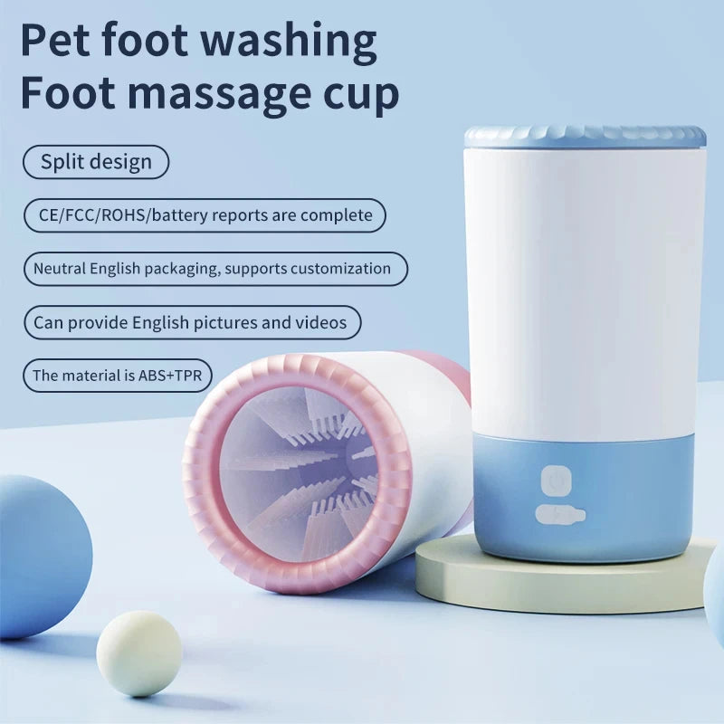 Automatic dog paw cleaner